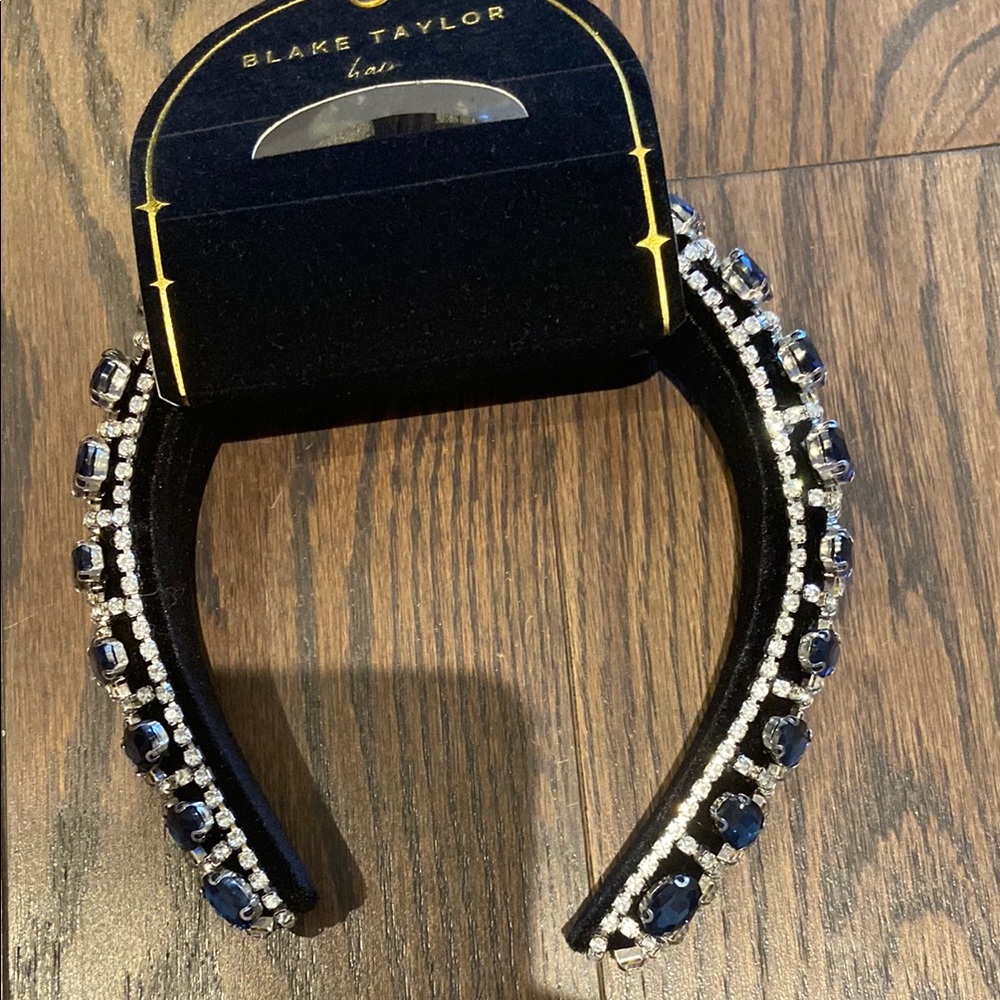 Blue and Silver Embellished Headband